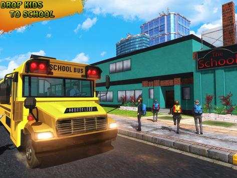 Sopir Bus Sekolah Tinggi: Bus Transport Game screenshot 14