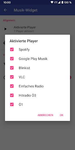 Musik-Widget (Material Design) screenshot 4
