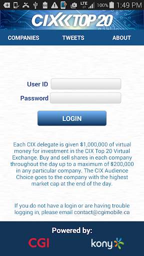 CIX 2014 screenshot 1