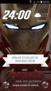 Lock Screen inspired Iron Man screenshot 3
