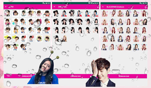 WA Sticker KPOP WAStickerApps Korean for WhatsApp screenshot 2