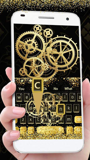Classical Gold Watch Keyboard Theme 2 تصوير الشاشة