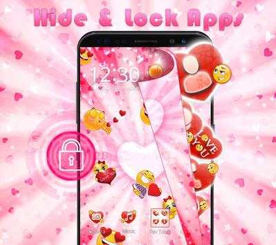 3D Emoji Valentine Love Launcher screenshot 3