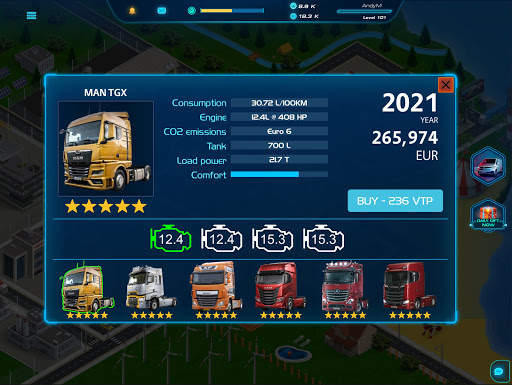 Virtual Truck Manager 2 Tycoon trucking company screenshot 2