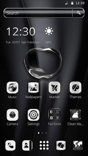 Black Apple Bubble Theme screenshot 4