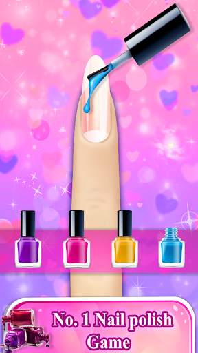 Fashion Nail Art Design & Coloring Game screenshot 1