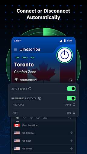 Windscribe VPN 3 تصوير الشاشة