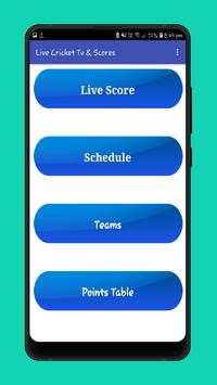 Live Cricket TV - Live Cricket Score screenshot 1