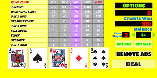 Deuces Wild - Video Poker screenshot 1