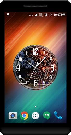 Firework Clock Live Wallpaper screenshot 3