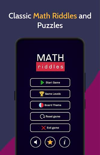 Math Riddles Classic - Math Puzzles & Math Games screenshot 1