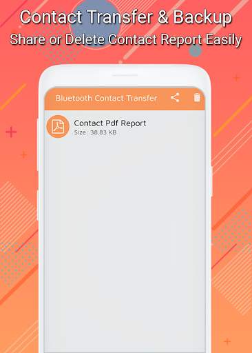 Bluetooth contact transfer & Contacts Backup 9 تصوير الشاشة
