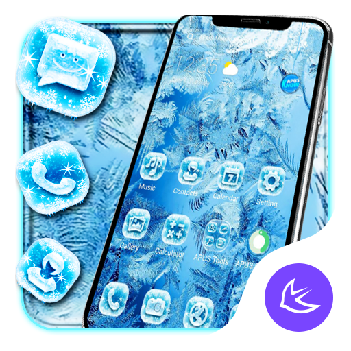 Ice Flower APUS Launcher theme иконка