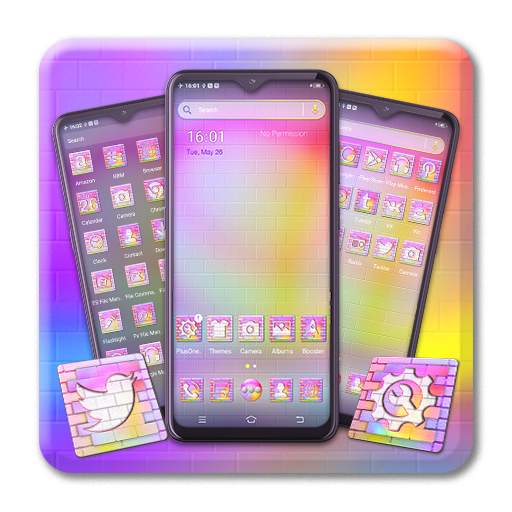 Colorful Bricks Launcher Theme 1.0.1