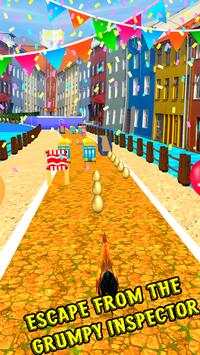 Angry Rooster Run - Animal Escape Subway Run screenshot 7