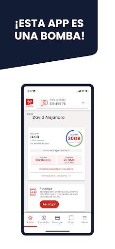 Virgin Mobile Colombia screenshot 1