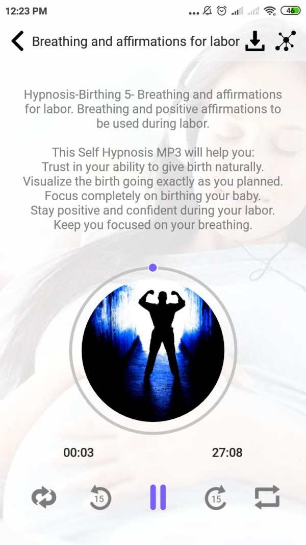 Hypnobirthing - Pregnancy, Music & Tracker screenshot 5