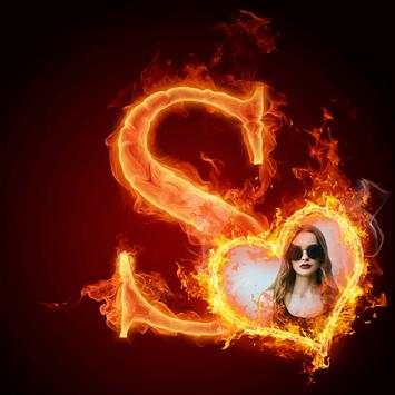 3D Fire Text Photo Frames 1 تصوير الشاشة