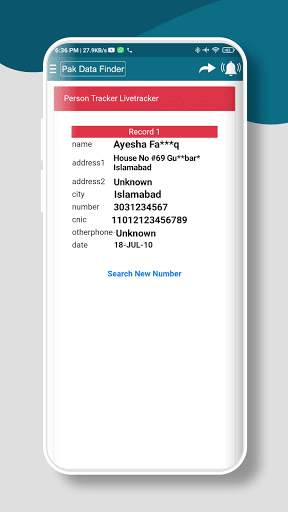 Pak Data Finder | Sim Database | Owner Details screenshot 3