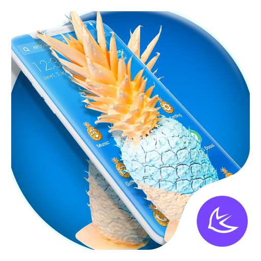 Summer Pineapple APUS Launcher theme 83.0.1001
