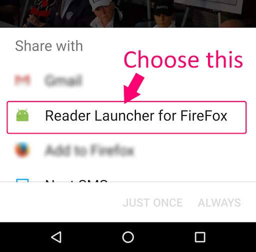Reader launcher for FireFox screenshot 3