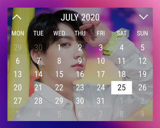 Jungkook Calendar Widget screenshot 4