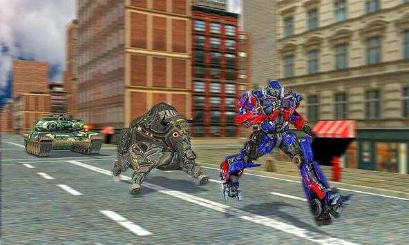 Angry Robot Bull Attack:Robot Fighting Bull Games screenshot 1
