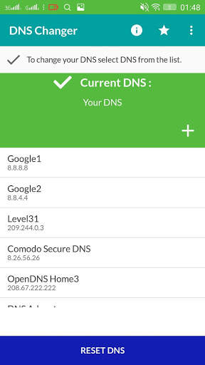 Dns Changer Free (no root 3G/WiFi) screenshot 2