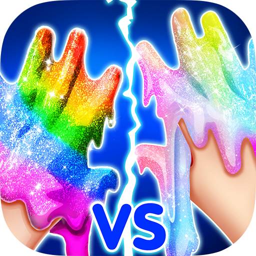 Rainbow vs Unicorn Makeup Slime 1.5