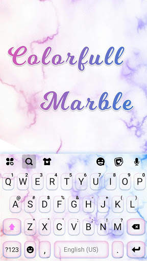 Colorful Marble Keyboard Theme screenshot 5