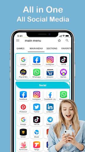 All social media and social networks in one app screenshot 2