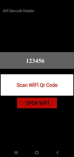 Wifi Barcode (QR) Viewer- English screenshot 1