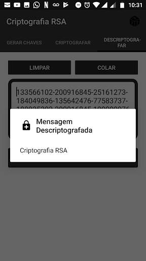 Criptografia RSA स्क्रीनशॉट 3