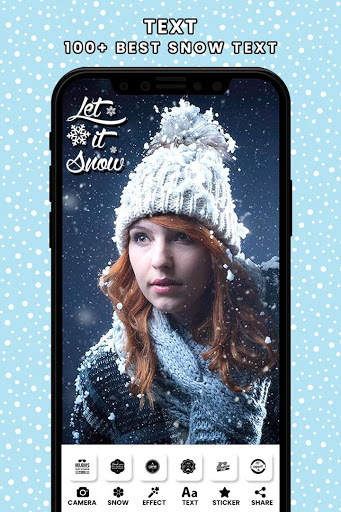 Snow Photo Editor - Colorful Snow 4 تصوير الشاشة