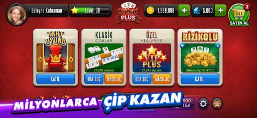 Okey Plus - En Kalabalık Okey! screenshot 3