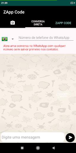 ZApp Code: Chat Sem Add em Contatos no WhatsApp screenshot 1