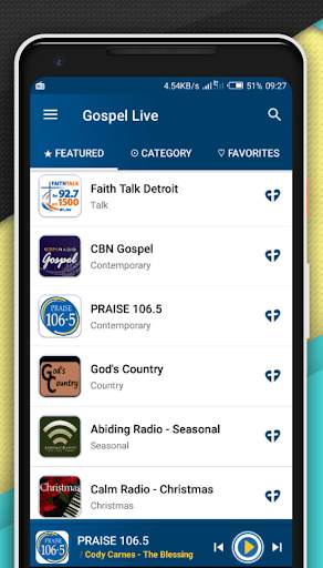 All Christian Radio stations App - Gospel Live screenshot 1