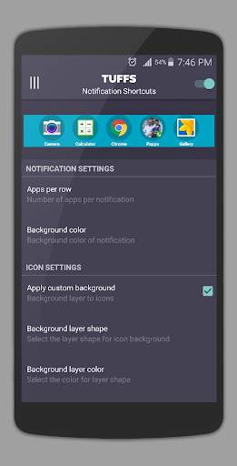 App Shortcuts - Easy App Swipe (TUFFS Pro) screenshot 1