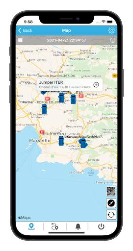 Media-Fleet GPS tracking screenshot 1