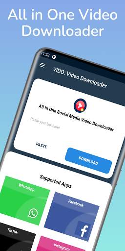 VIDO: All Social Media Video Downloader screenshot 1