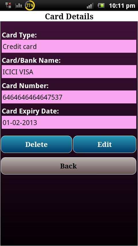 Personal Data Manager screenshot 4