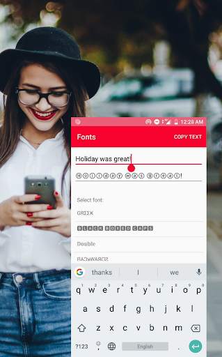Cool Fonts for Instagram скриншот 1