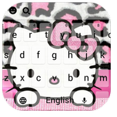Pink Bowknot Kitty Leopard Keyboard Theme icon