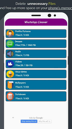 Cleaner For WhatsApp screenshot 1