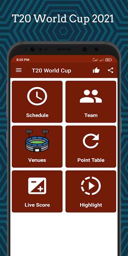 T20 World Cup 2021 Schedule screenshot 1