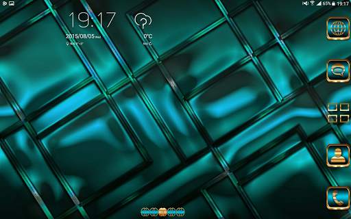 Abstract Turquoise Go Launcher theme screenshot 11
