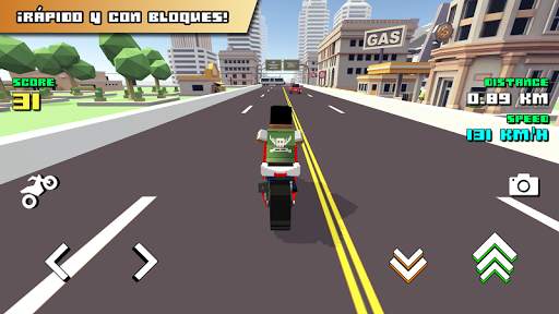 Blocky Moto Racing - motos screenshot 1