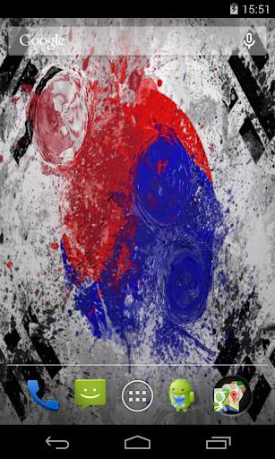 Flag of South Korea Live Wallpaper screenshot 3