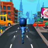Pj Superhero Masks Runner Subway Bus Adventure logo