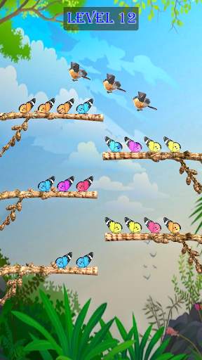 Flying Bird Sorting Puzzle screenshot 2